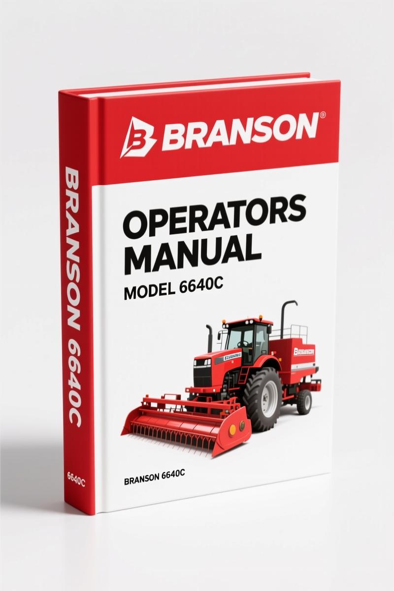 Branson 6640C 2012 Operators Manual – OEM Specs | 167 Pages