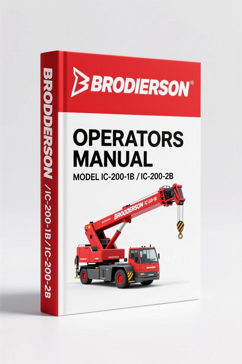 Broderson IC-200-1B, IC-200-2B 1994 Operators Manual – OEM Specs