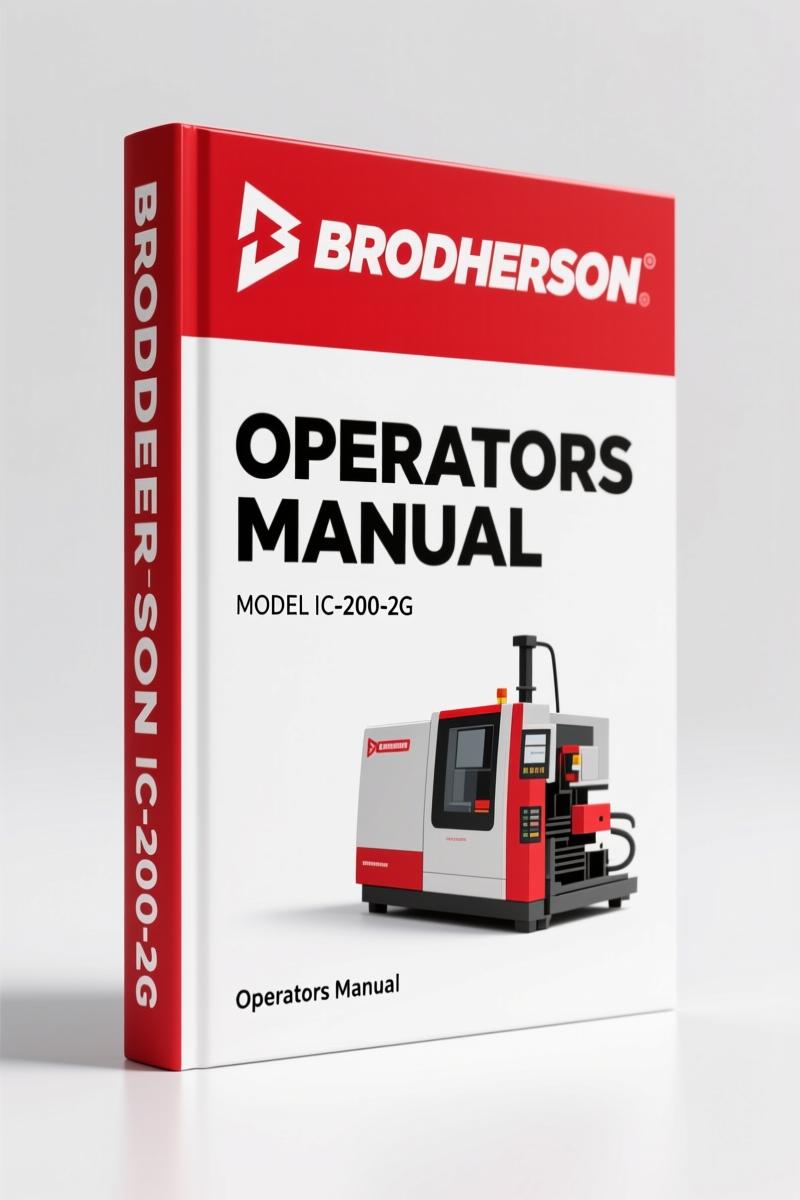Broderson IC-200-2G, IC-200-3G 2008 Operators Manual – OEM Specs