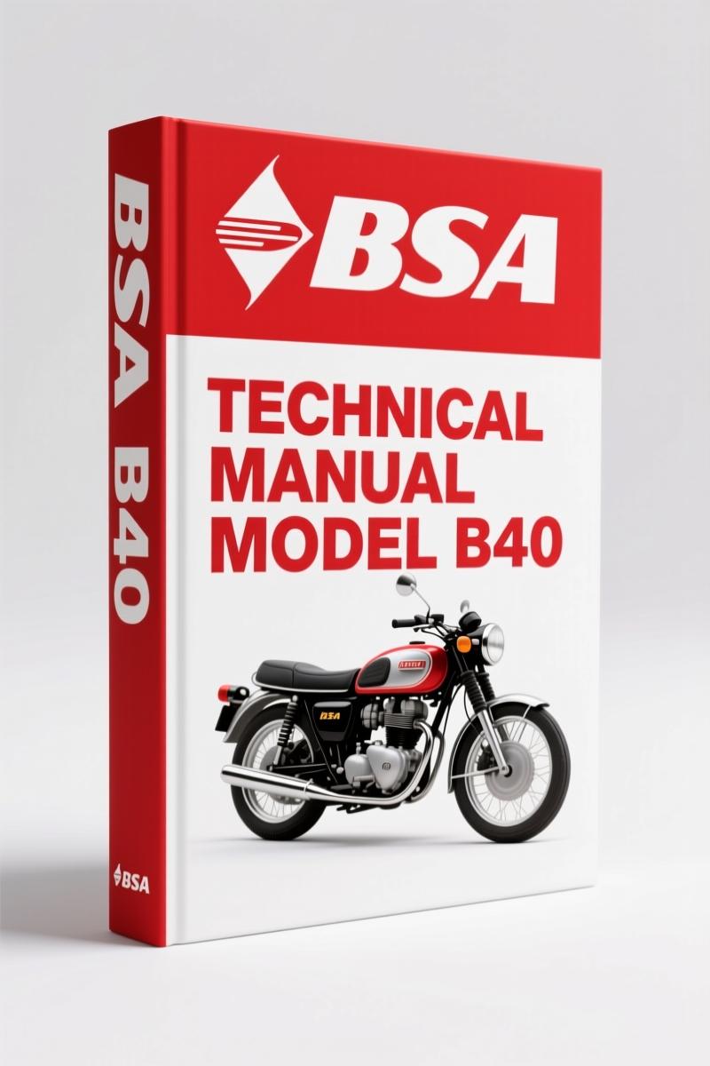 BSA B40 1967 Technical Manual – Factory Specs for 350cc Motorcycle