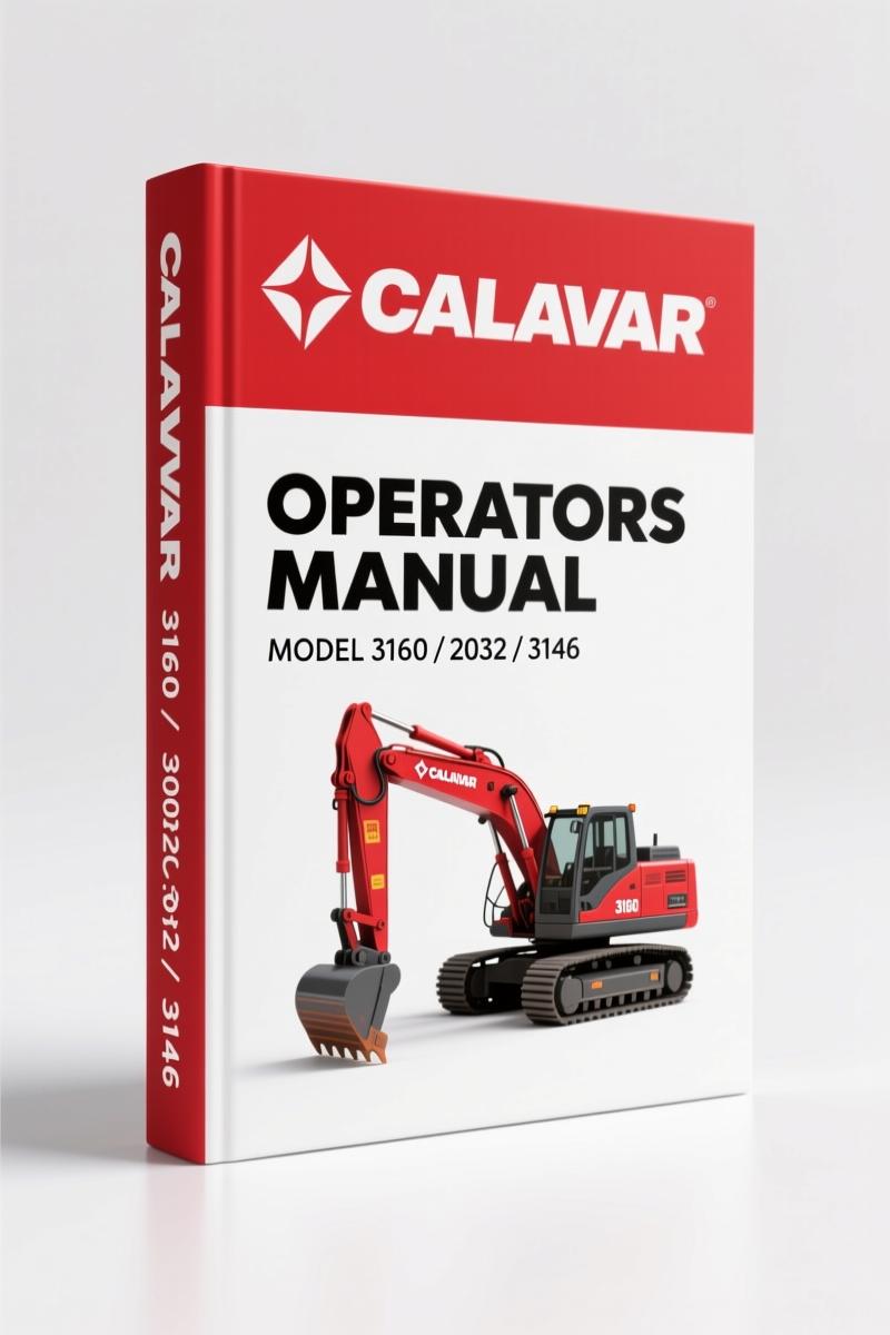 Calavar 2032, 3146, 3154, 3160 1993 Operators Manual – OEM Safety & Maintenance