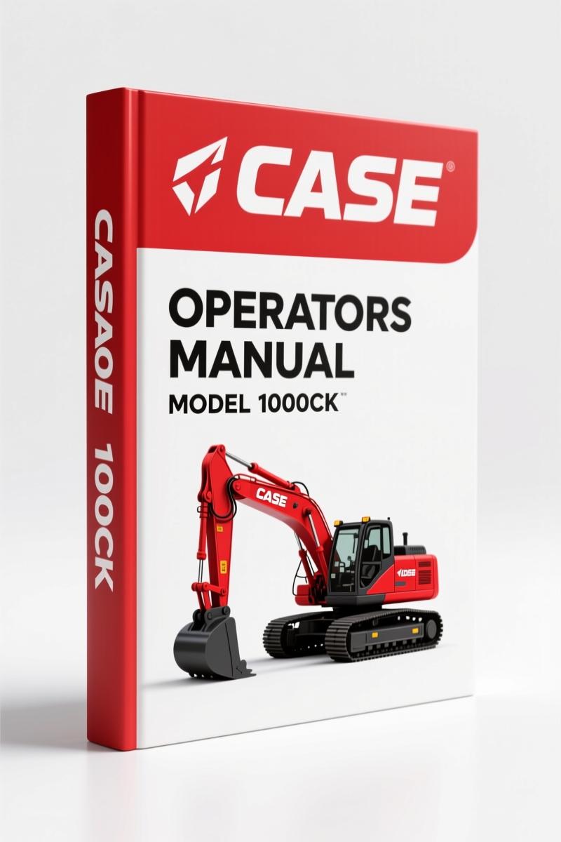 Case 1000CK 1995 Operators Manual – Factory Operations Specs