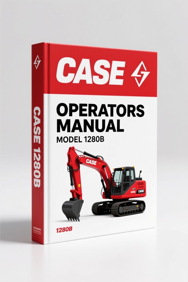 Case 1280B 2001 Operators Manual – Factory Specs for Excavator Operation & Maintenance