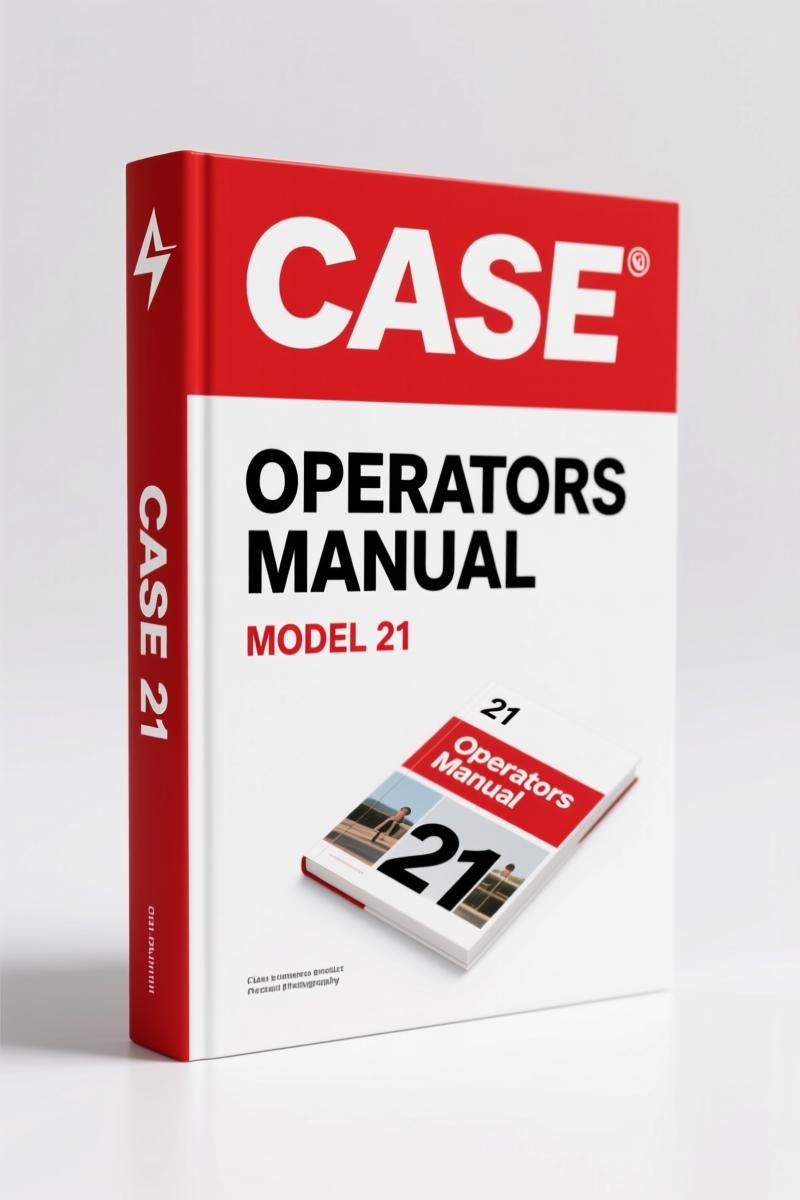 Case 21 1995 Operators Manual – Factory Specs for Backhoe
