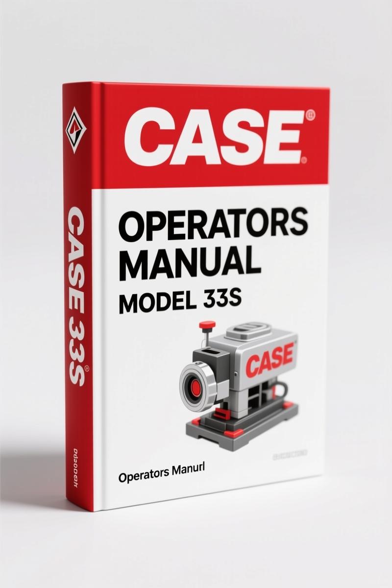 Case 34, 33S 2001 Operators Manual – Factory Specs for Backhoes