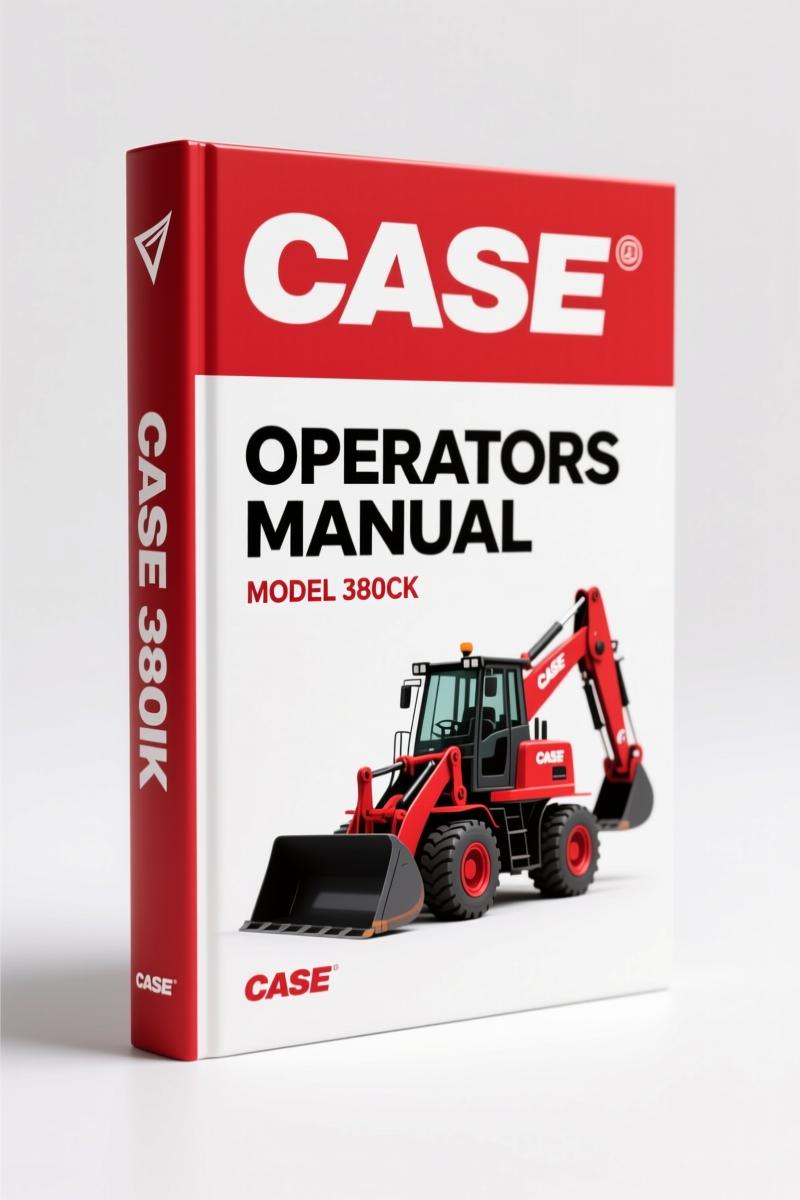 Case 380CK 1996 Operators Manual – Factory Specs
