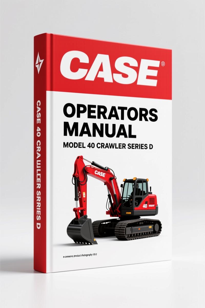 Case 40 Crawler Series D 1995 Operators Manual – Factory Specs & Torque Charts