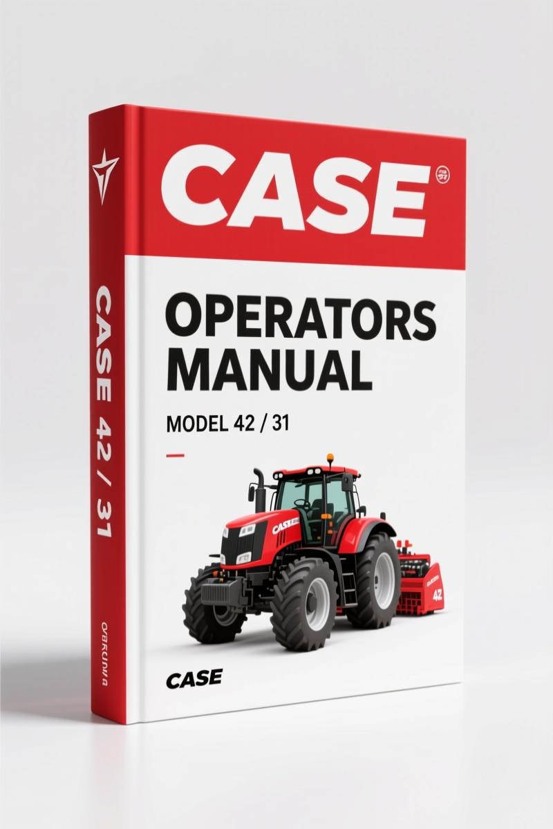Case 31, 42 2001 Operators Manual – Factory Specs for Loader & Backhoe