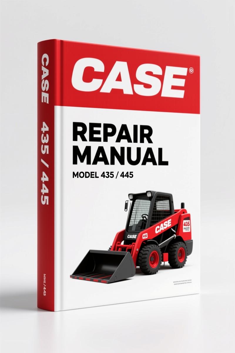 Case 445, 435 2004 Repair Manual – Factory Specs & Torque Data
