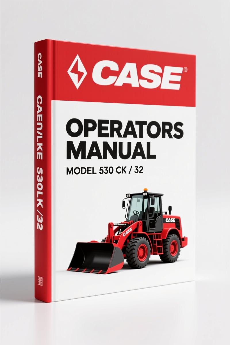 Case 32, 530 CK 1996 Operators Manual – Factory Specs for Loader Backhoe