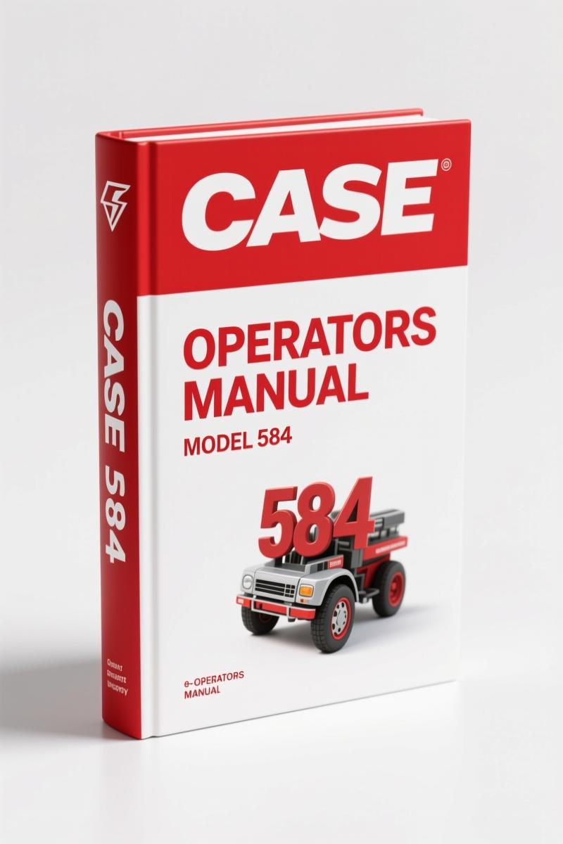 Case 585, 584, 586 1995 Operators Manual – Factory Specs for Power Shuttle Forklift