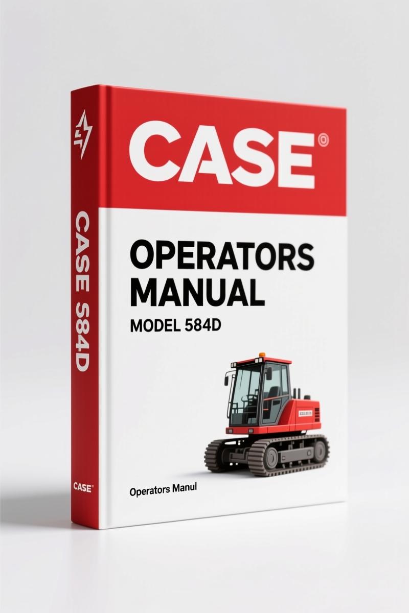 Case 584D, 585D, 586D 1995 Operators Manual – Factory Specs for Forklift Operation