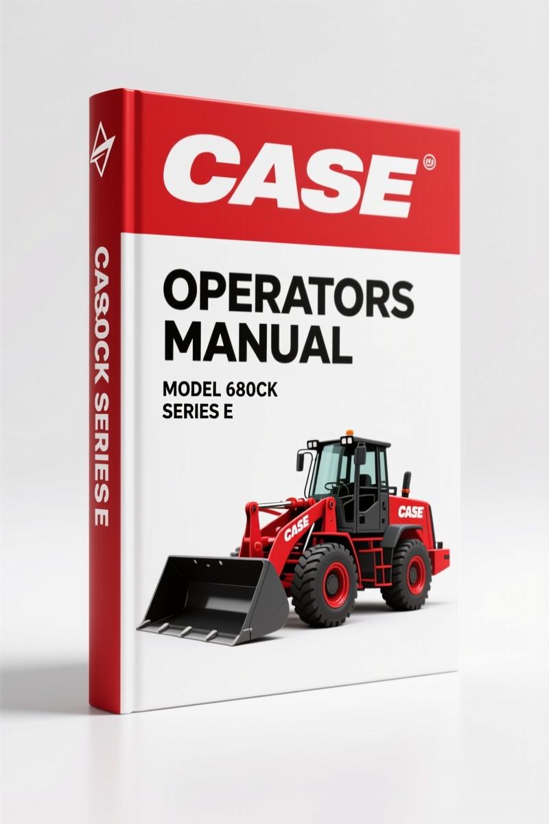 Case 680CK Series E 1995 Operators Manual - Factory Specs