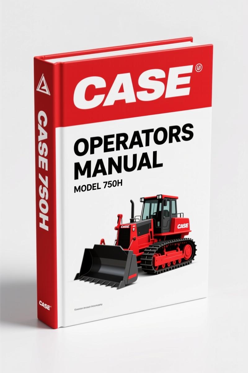 Case 750H Operators Manual – Factory Pre-Operation & Maintenance Data