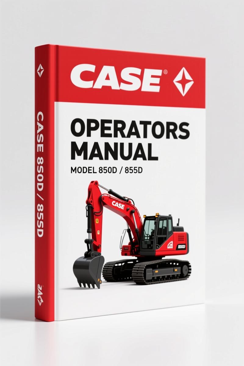Case 850D, 855D 1995 Operators Manual – Factory Specs for Crawler Operation