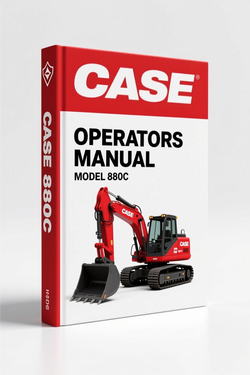 Case 880C 1980 Operators Manual – Factory Specs for Excavator Operation