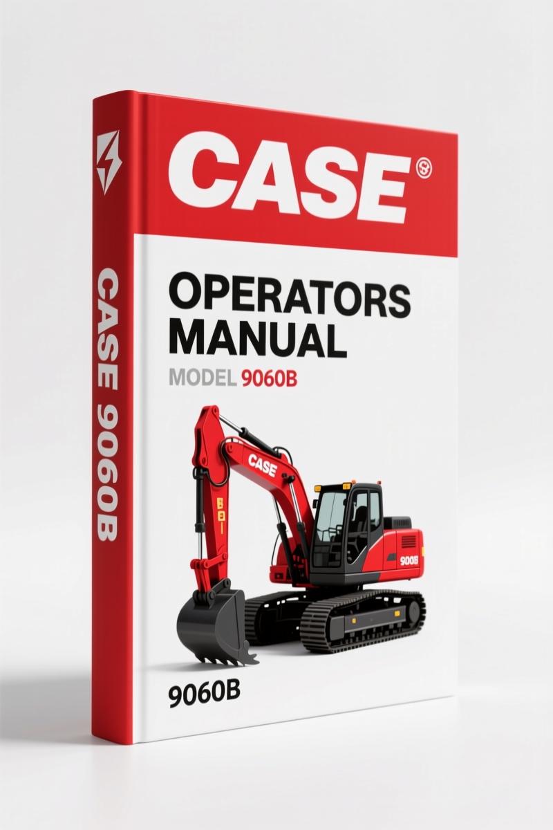 Case 9060B 1995 Operators Manual – Factory Specs for Excavator