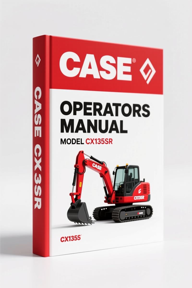 Case CX135SR 2011 Operators Manual – Factory Specs for Excavator