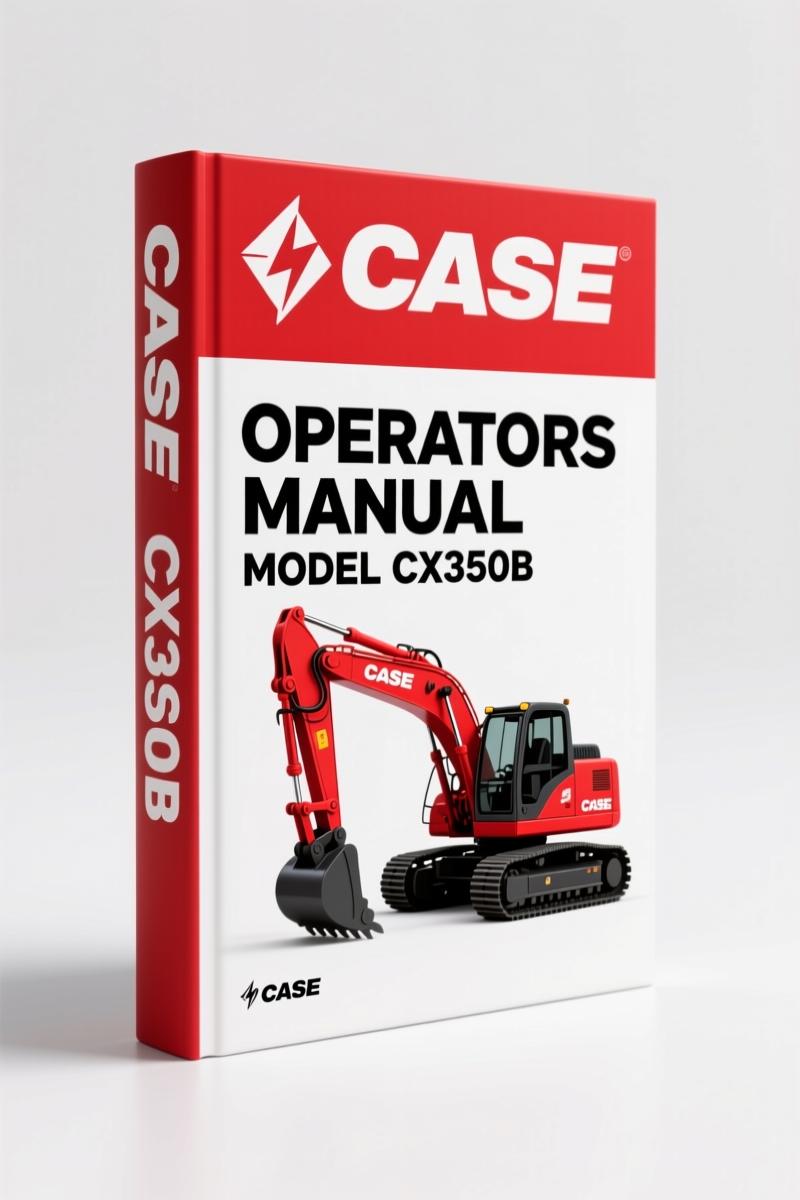 Case CX350B 2008 Operators Manual – Factory Specs for Excavator Operation