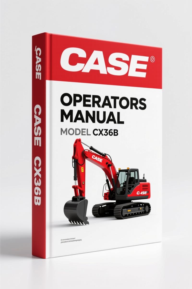 Case CX36B 2008 Operators Manual – Factory Specs for Compact Excavator