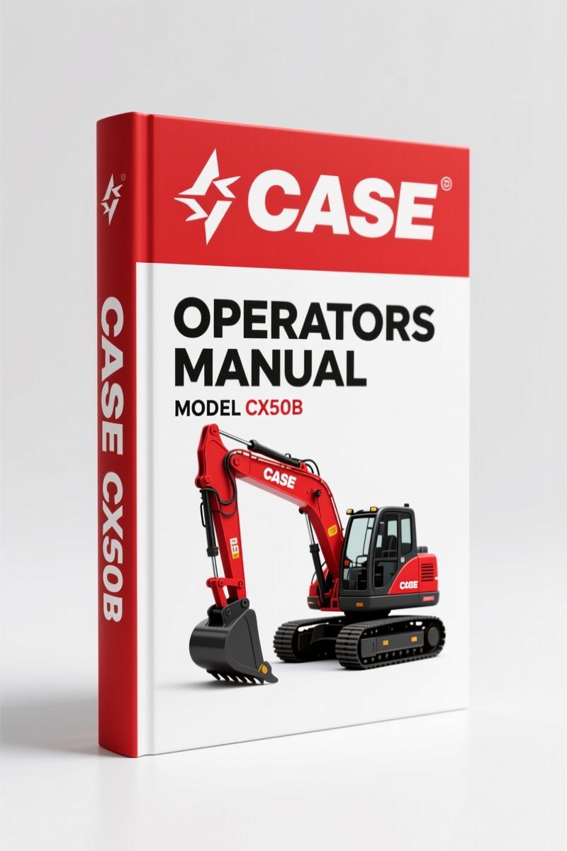 Case CX50B 2008 Operators Manual – OEM Factory Specs for Tier 4 Excavator