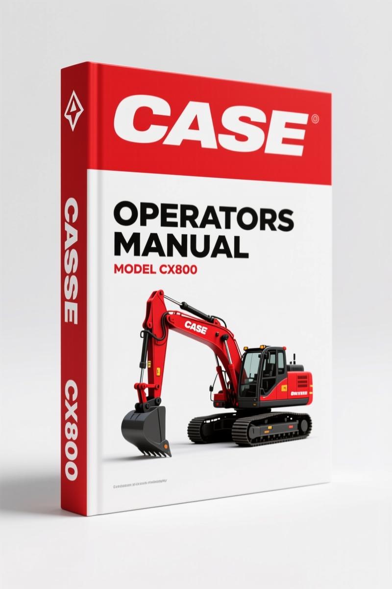 Case CX800 2006 Operators Manual – Factory Specs for Crawler Excavator