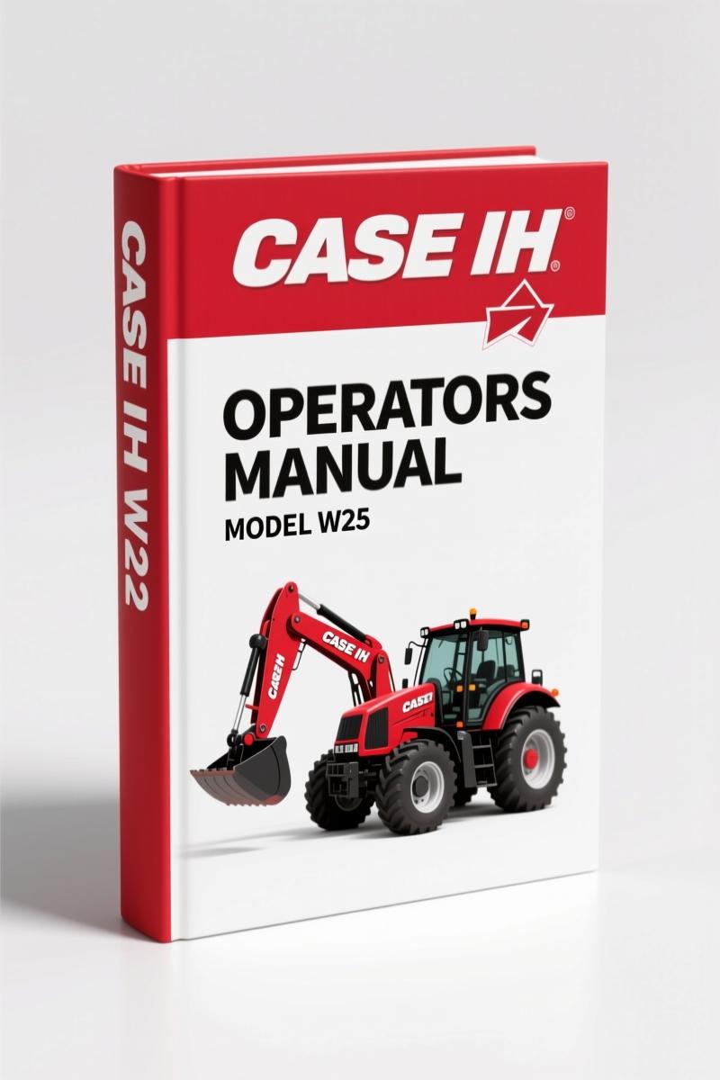 CASE IH W24 1995 Operators Manual – OEM Factory Specs