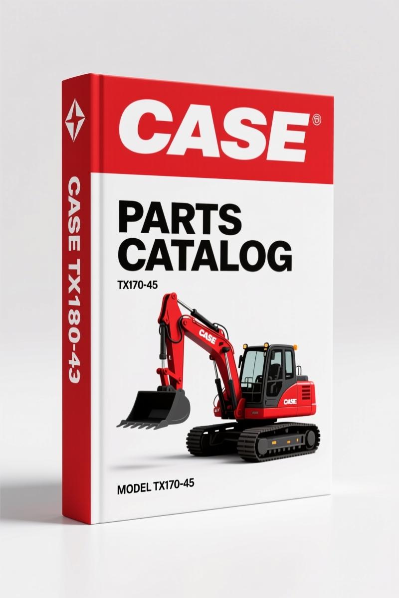 Case TX170-45 Parts Catalog – 763 Pages of Factory-Certified Part Identification