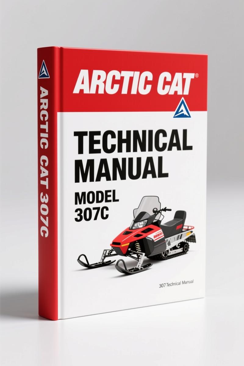 Arctic Cat 307C Service Repair Manual cover showing 307C and 307C SB models