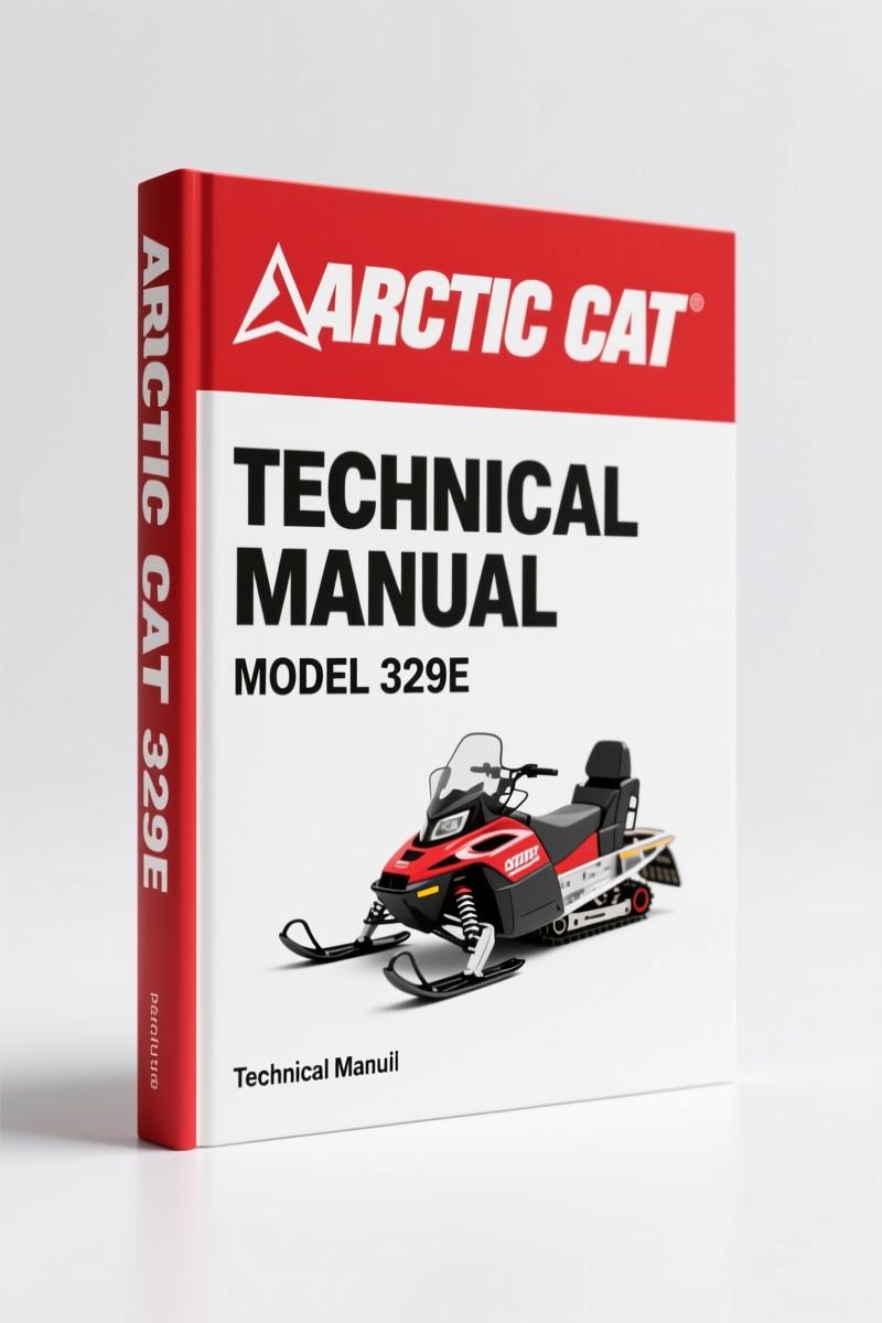 Arctic Cat 329E Technical Manual cover – 36-page OEM document for hydraulic excavator repair