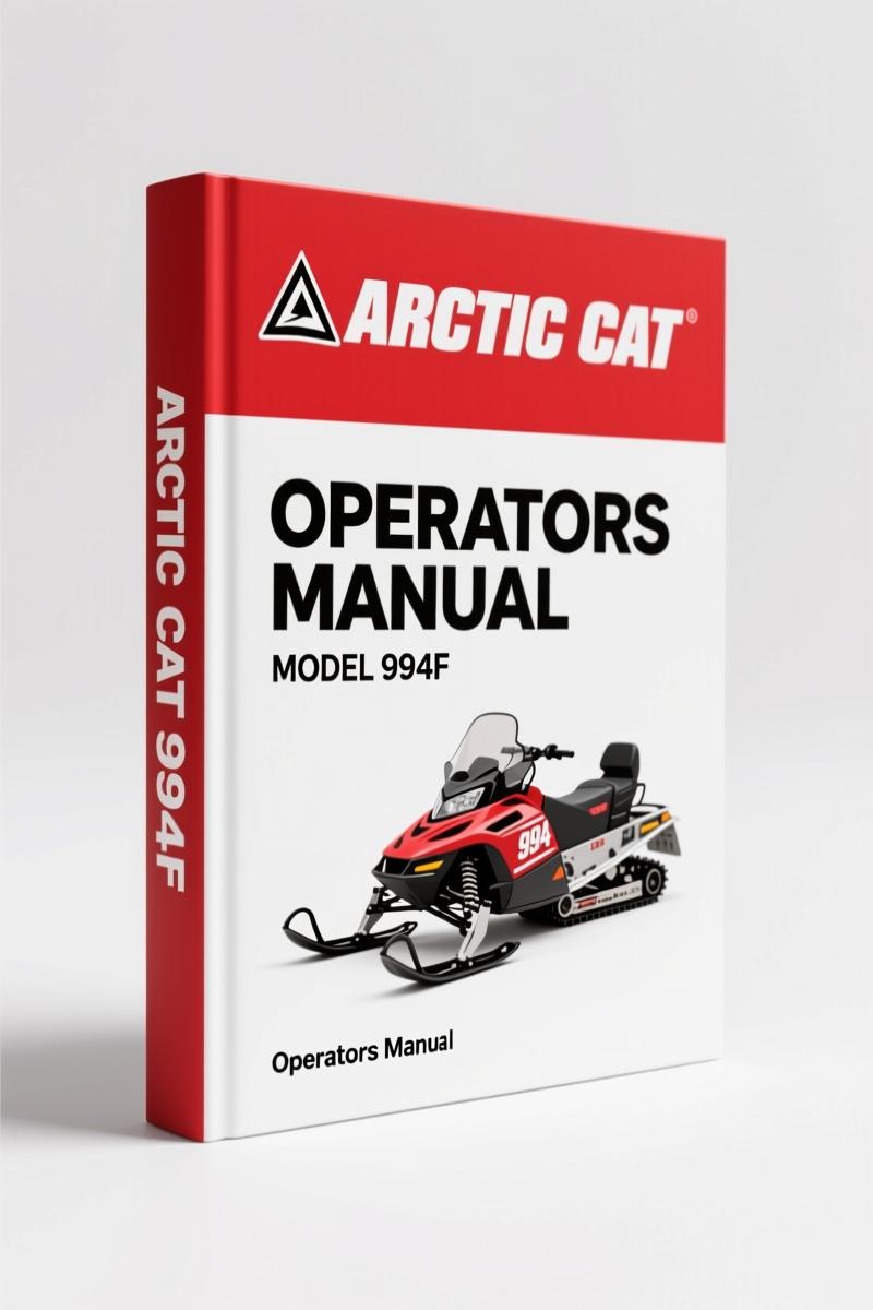 2008 Arctic Cat 994F Operators Manual cover – OEM factory document