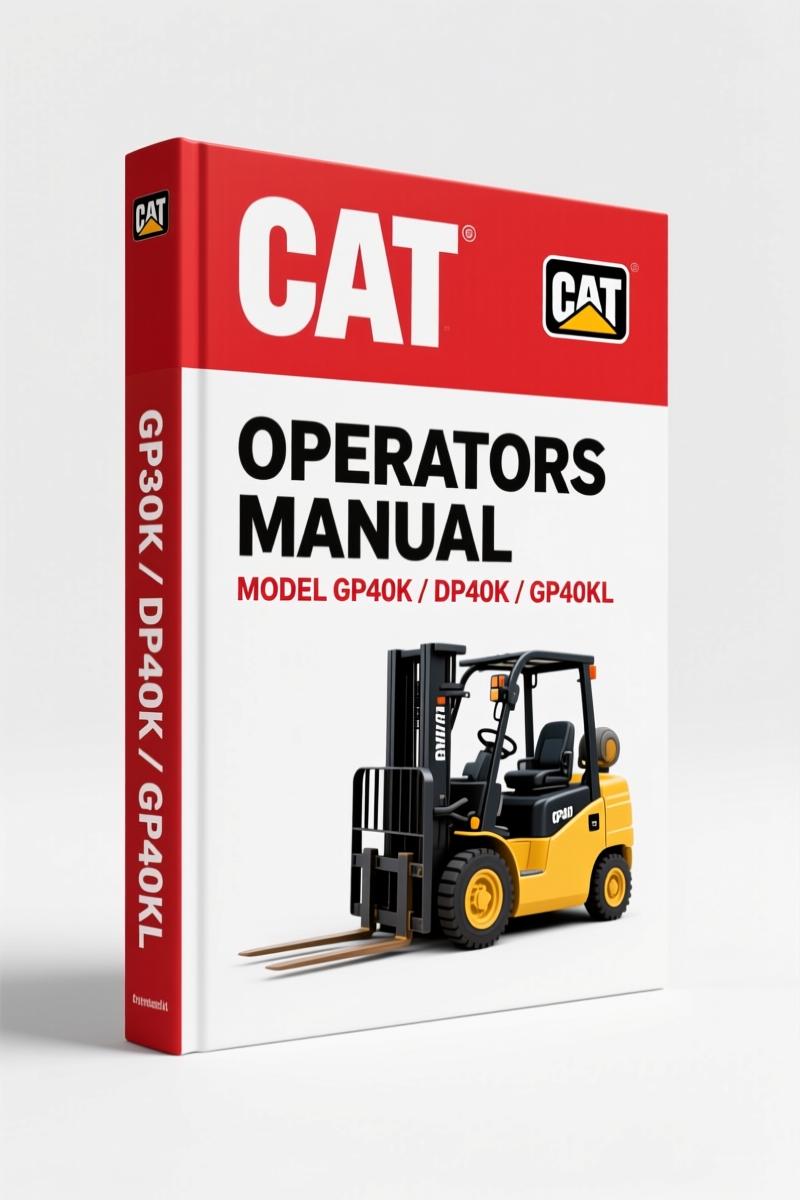Caterpillar GP40K, GP40KL, GP45K, DP40K, DP40KL Operators Manual | OEM Factory Specs