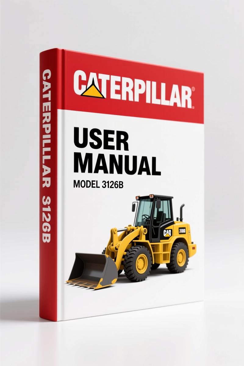 Caterpillar 3126B 2001 User Manual cover with engine diagram