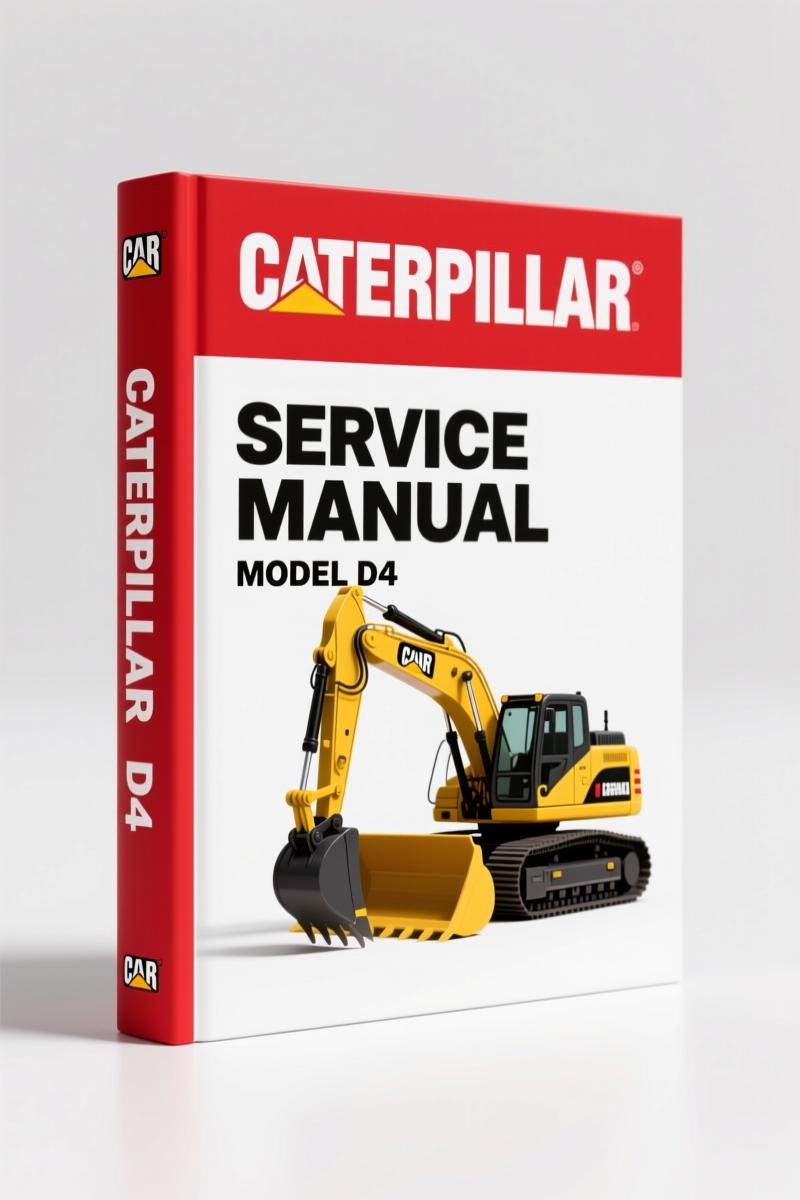 Caterpillar D4 1983 Service Manual - OEM 40-Page Maintenance Guide