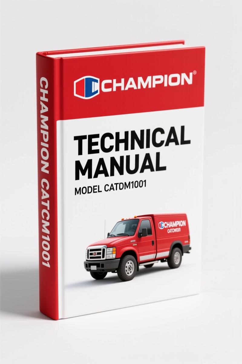 Champion Catcm1001 Technical Manual – 2010-2011 Spark Plug Specifications