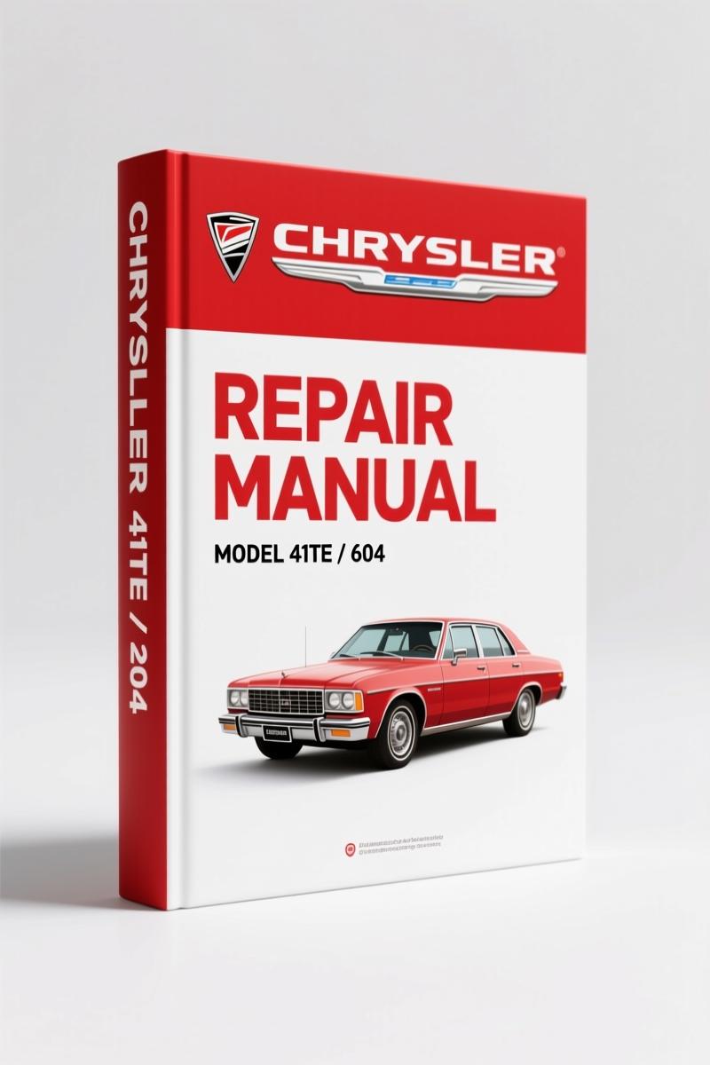 Chrysler 41TE, 604 2003 Repair Manual – Factory Rebuild Specifications