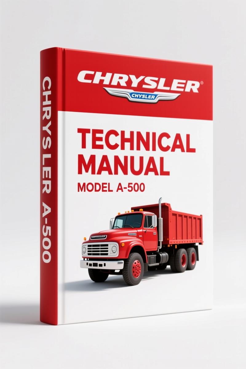 Chrysler A-500 1992 Technical Manual – Factory Transmission Service Data