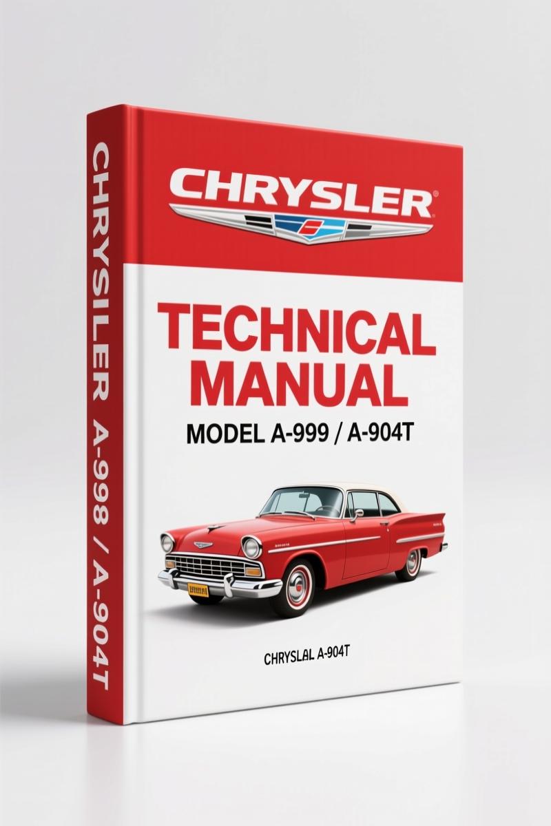Chrysler A-999, A-904T 1986 Technical Manual – Factory Specs