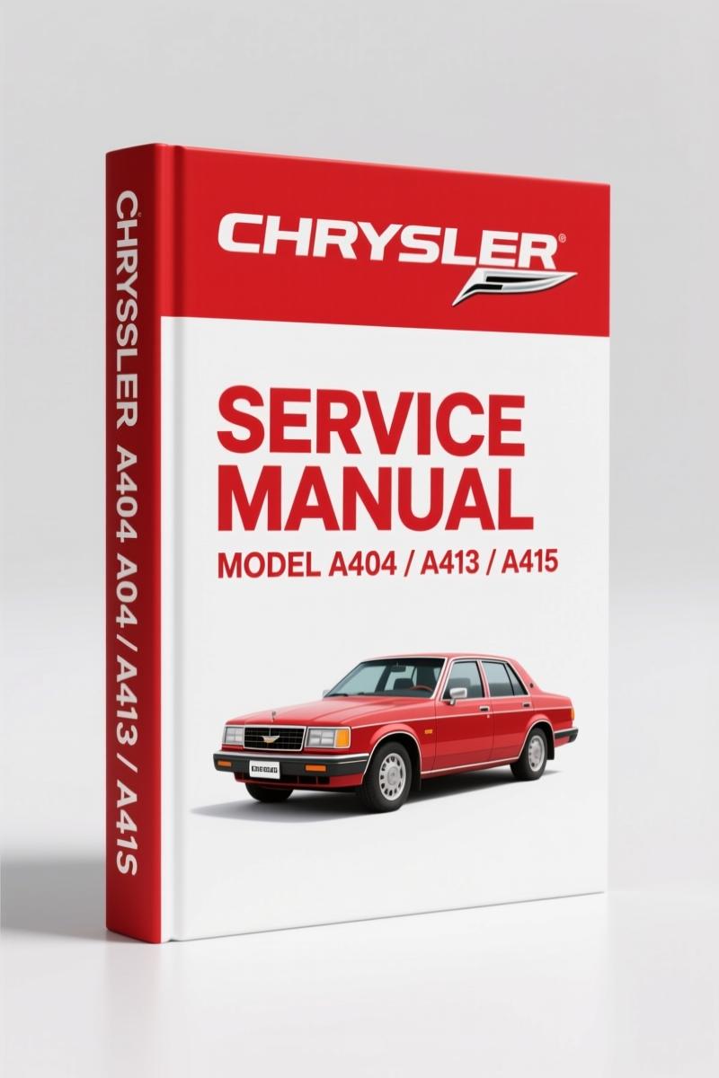 Chrysler A404 A413 A415 A470 Service Manual – 95 Pages OEM