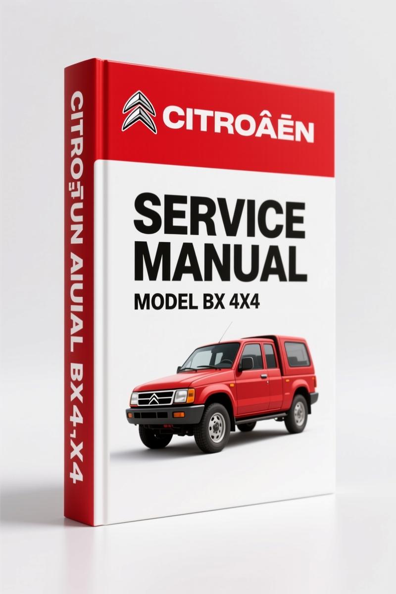 Citroën BX 4x4 Service Manual – 84-Page Factory OEM Repair Guide