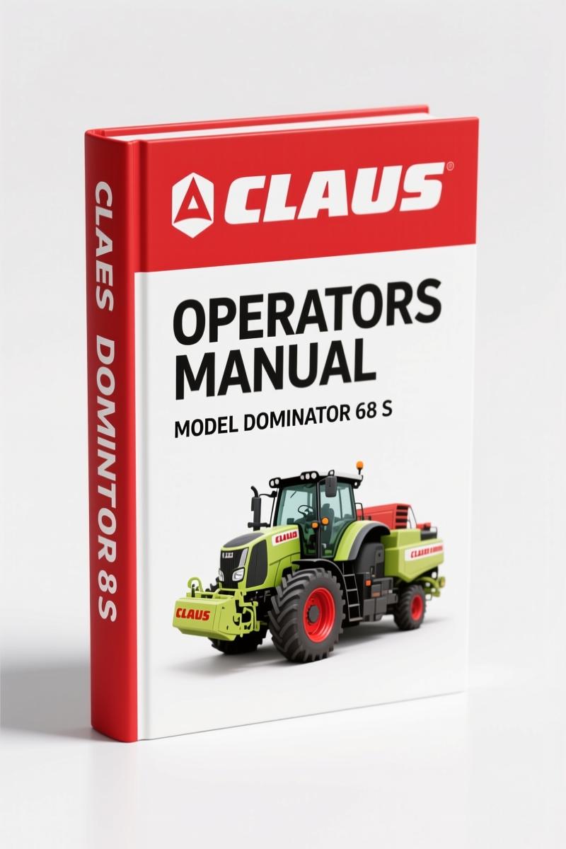 Claas Dominator 68 S Operators Manual – 282 Pages | OEM Factory Specs