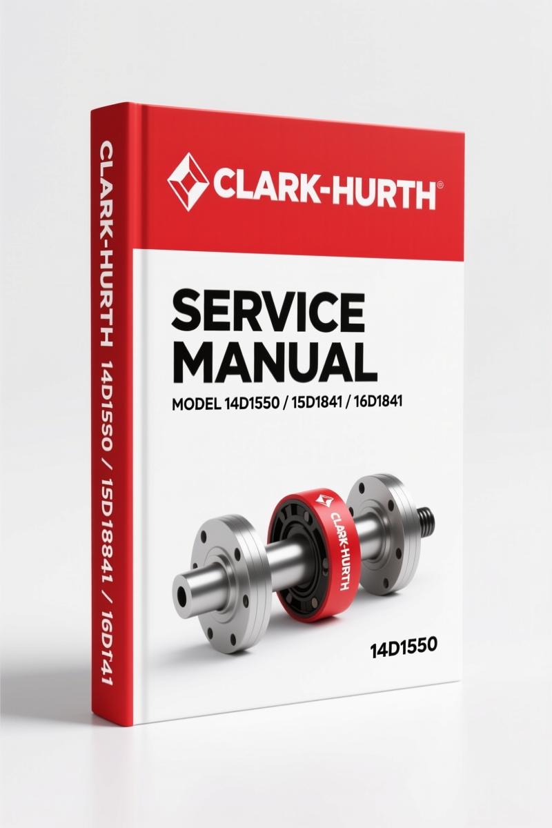 Clark-hurth 14D1550, 15D1841, 16D1841 1994 Service Manual – OEM Specs