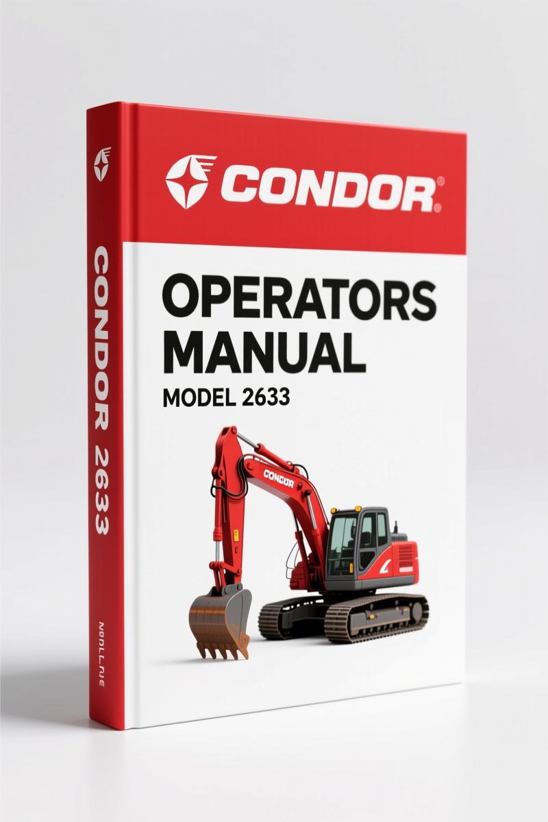 Condor 2633 1996 Operators Manual – OEM Factory Documentation for Self-Propelled Work Platforms