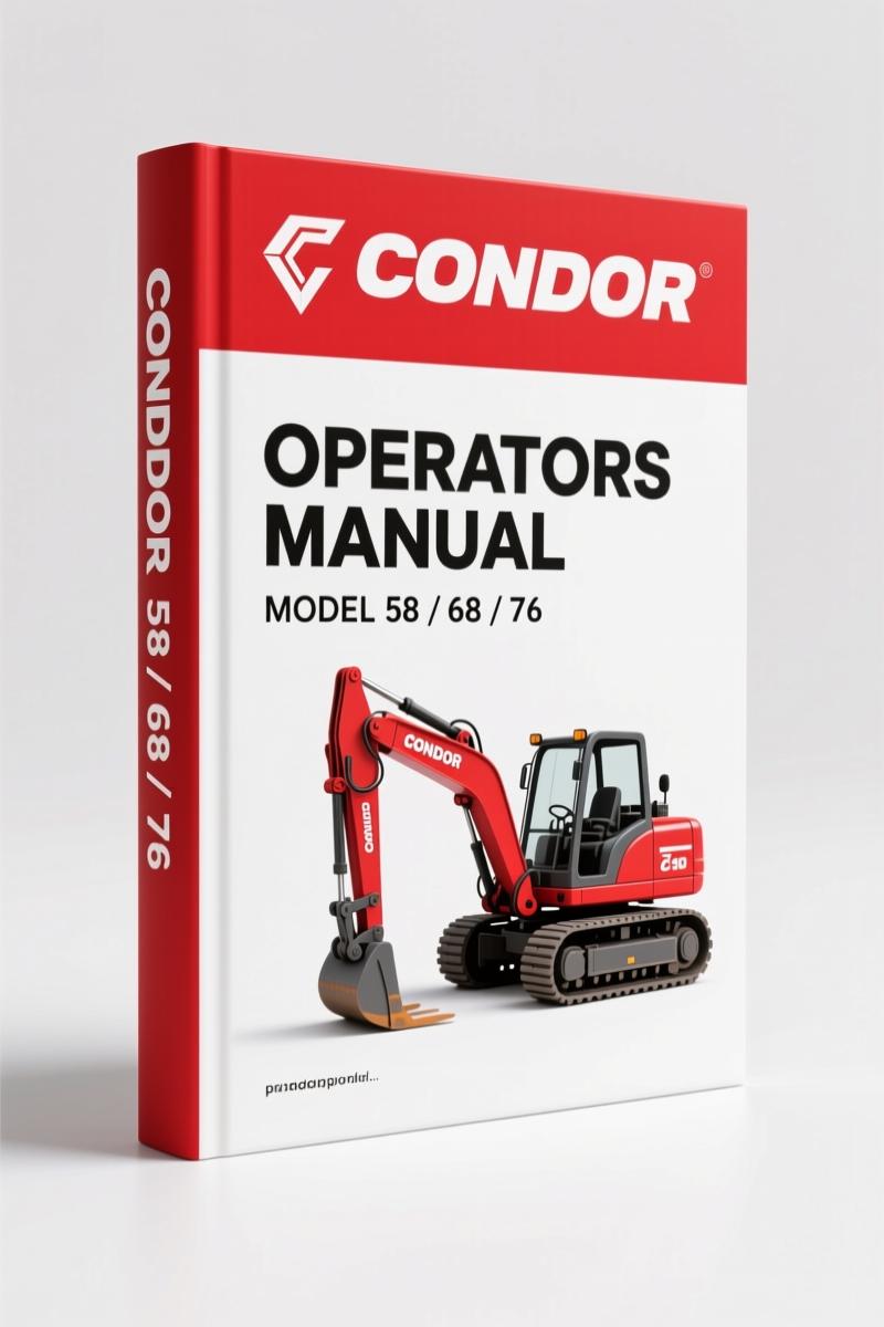 Condor 58, 68, 76 1996 Operators Manual – OEM Specs