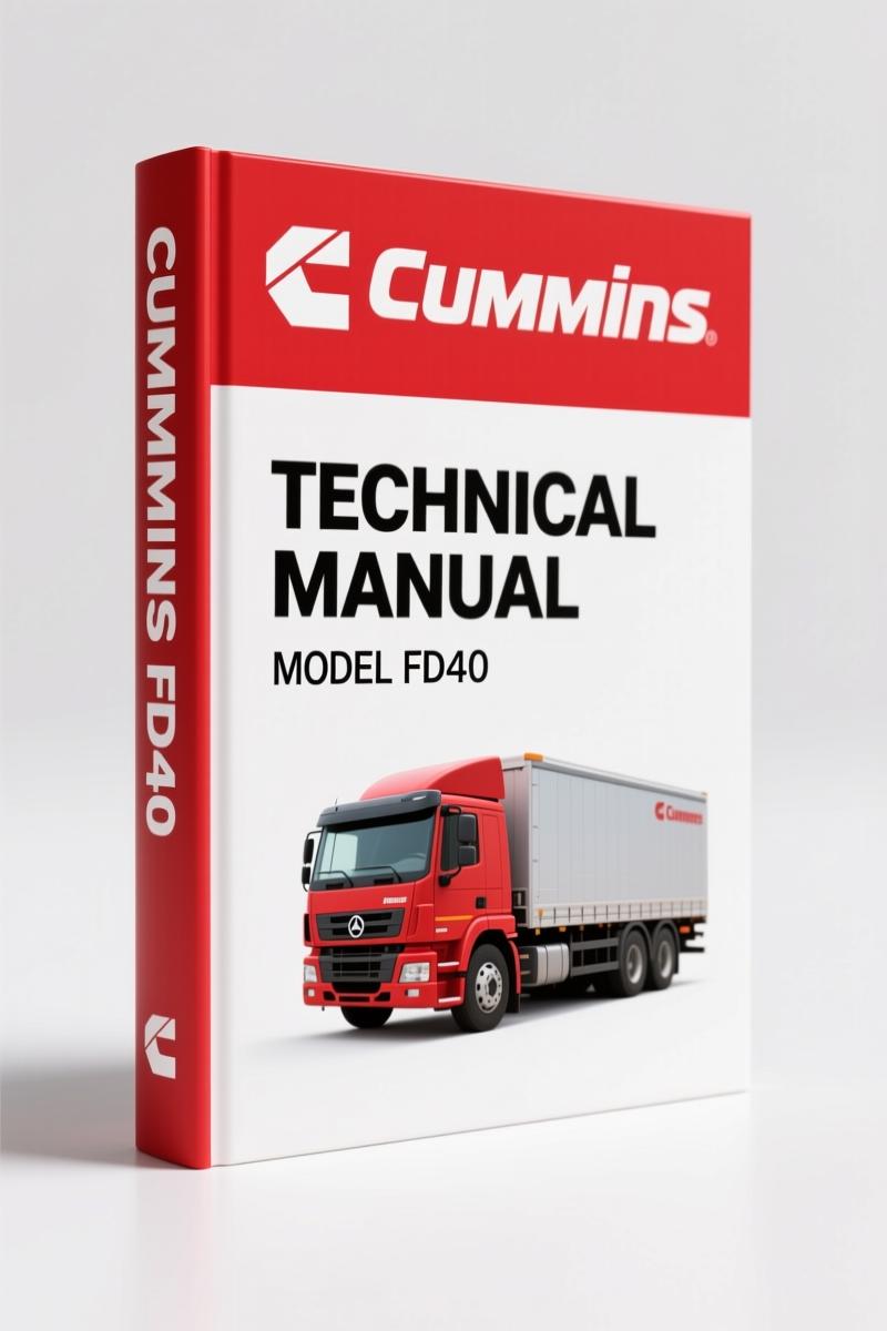 Cummins FD40 Technical Manual – OEM Parts Catalog 434 Pages