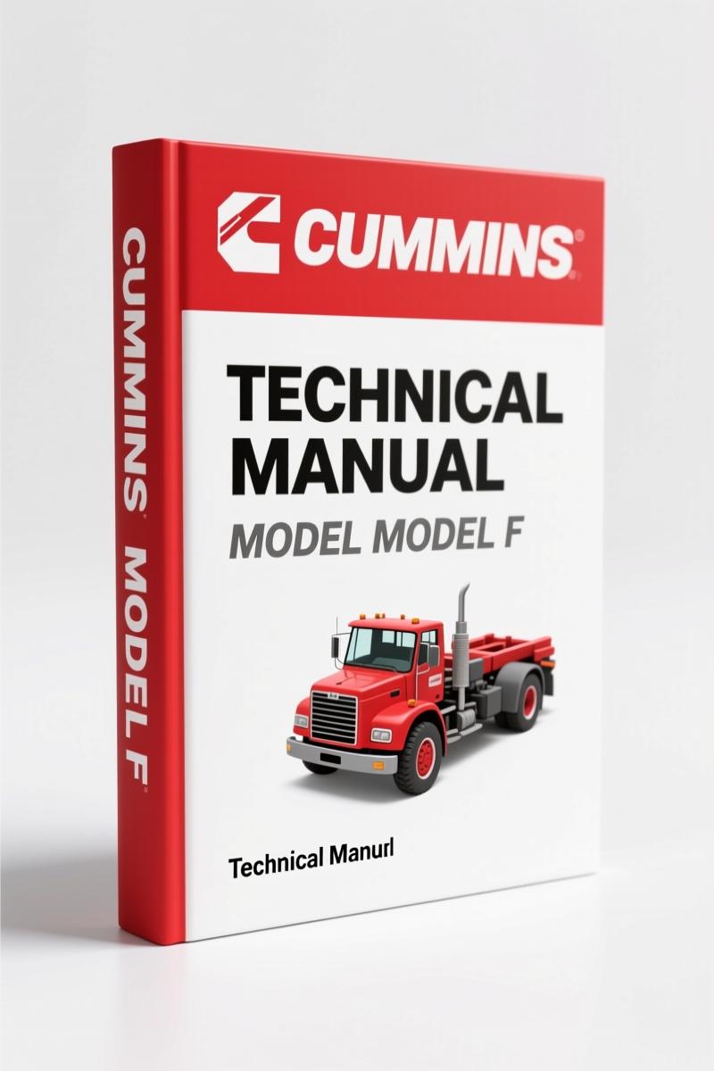 Cummins Model F and Model U Technical Manual 1925 cover page