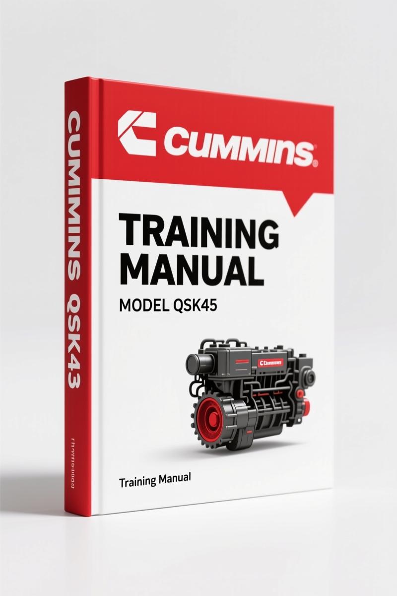 Cummins QSK60, QSK45 Training Manual – OEM Technical Instruction for Large-Bore Diesel Engines