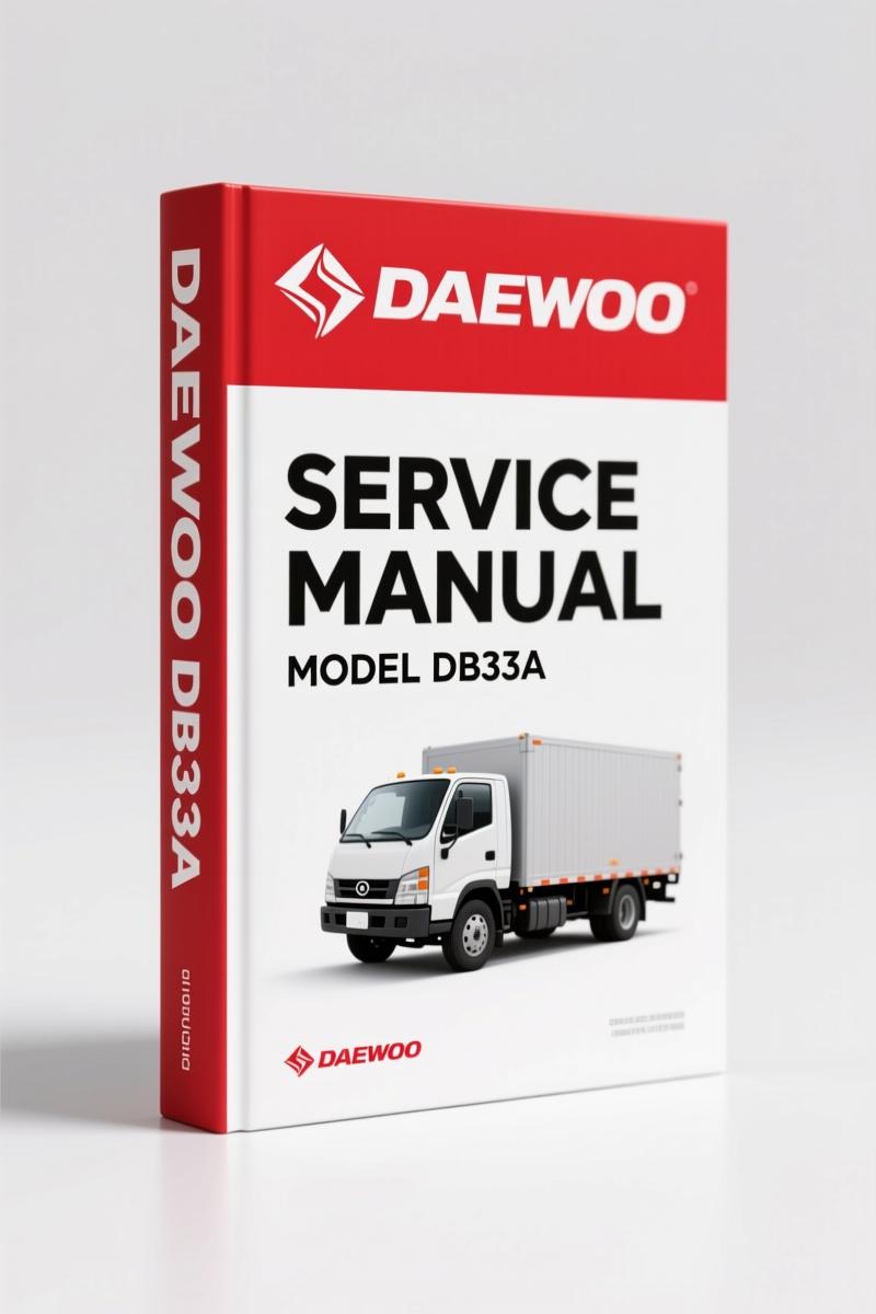Daewoo DB33A 1998 Service Manual – 82 Pages of Factory Diesel Engine Specs