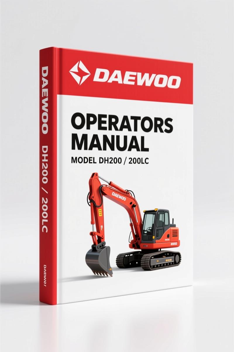 Daewoo DH200 200LC 1999 Operators Manual – OEM Factory Doc
