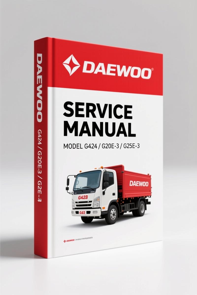 Daewoo G424 G20E-3 G25E-3 G30E-3 GC20E-3 1999 Service Manual
